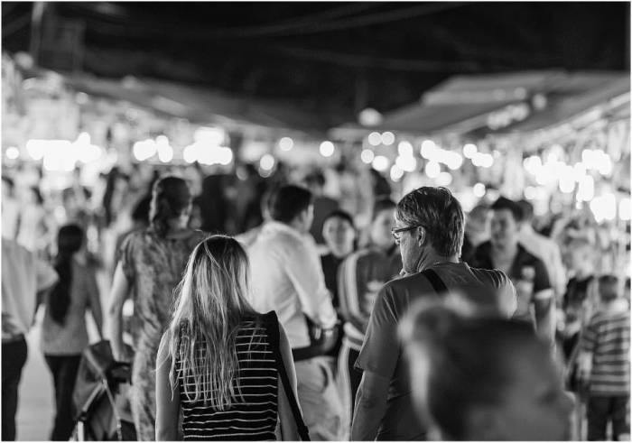 diners at the night market Phú Quốc island