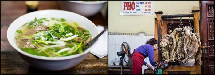 supposedly the best phở bò in the city costs a whopping TWO euros a bowl Hanoi