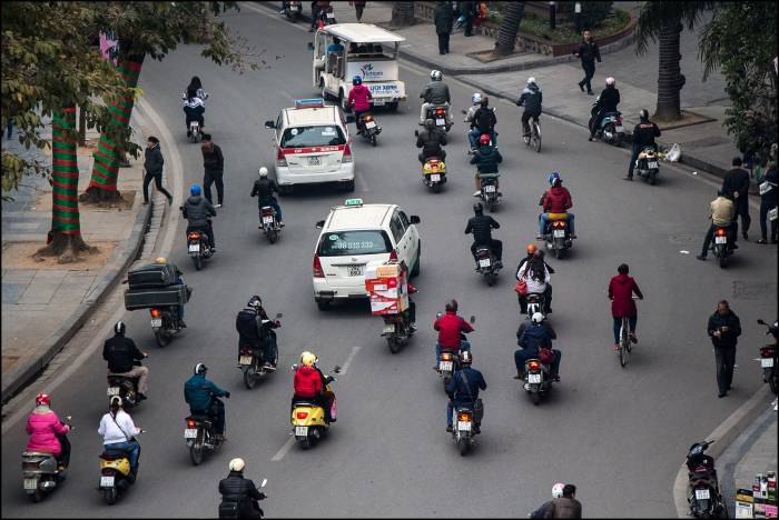 where cars are a minority Saigon
