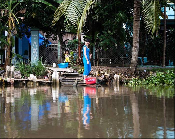 pretty in blue Mekong delta