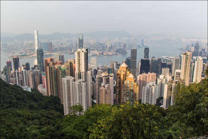 view from Victoria Peak view from Victoria Peak