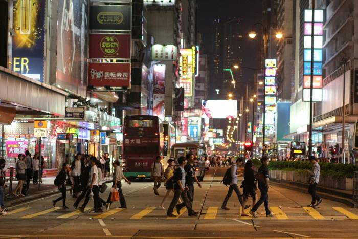 a walk along Nathan Road a walk along Nathan Road