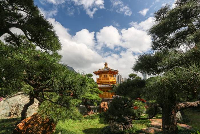 a classical Chinese garden built in the style of the Tang dynasty a classical Chinese garden built in the style of the Tang dynasty