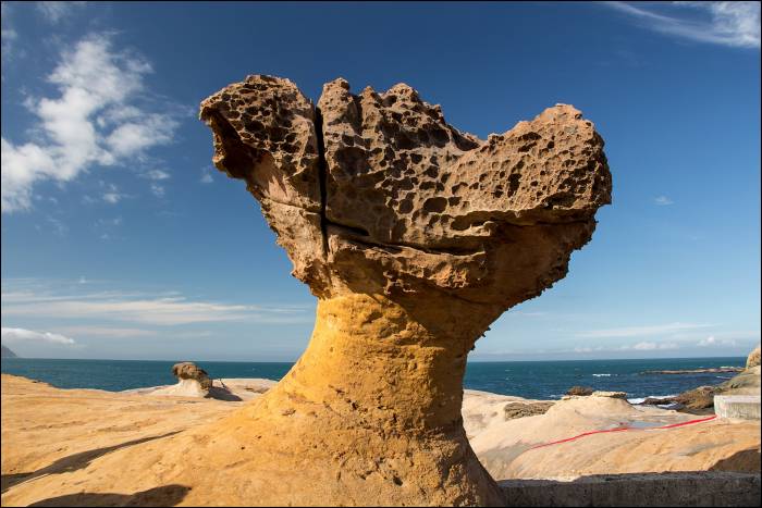 mushroom rocks eroded by wind, sun and rain mushroom rocks eroded by wind, sun and rain