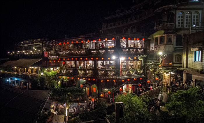 A-Mei Tea House is the most famous in town A-Mei Tea House is the most famous in town