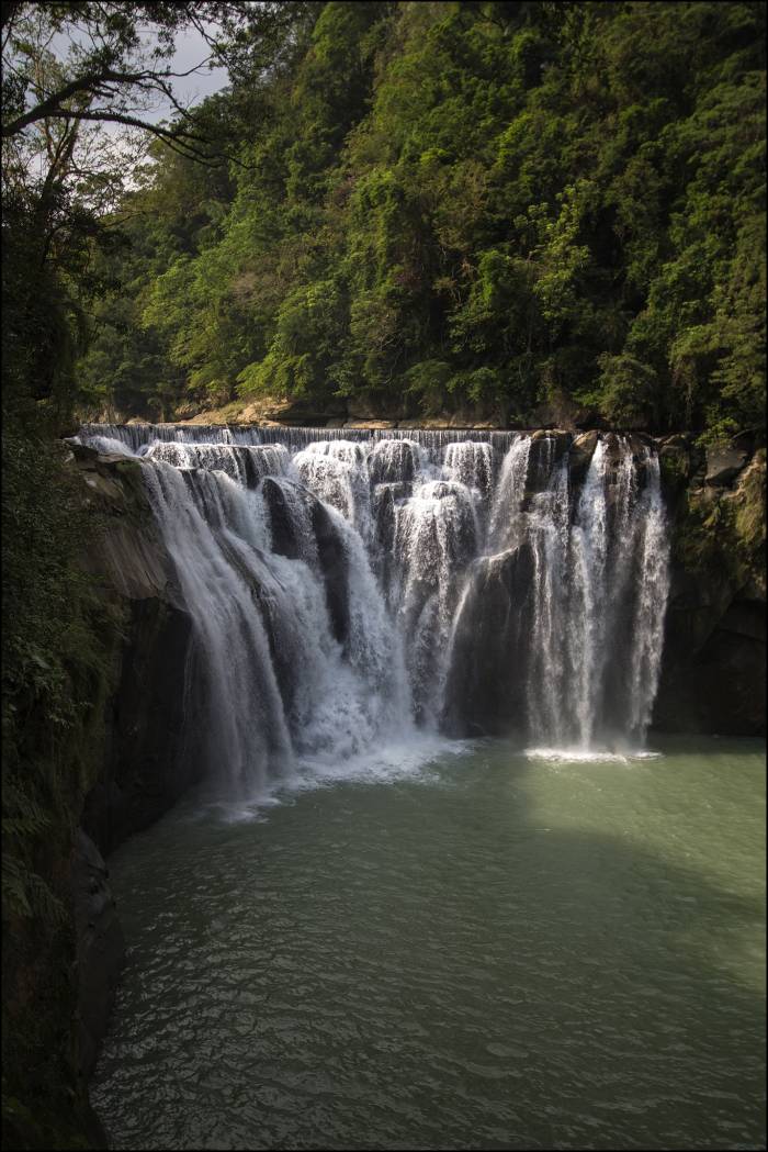 a short walk from Shifen old town you'll find this scenic 40 m wide waterfall a short walk from Shifen old town you'll find this scenic 40 m wide waterfall